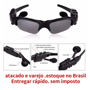 Óculos de ciclismo Bluetooth